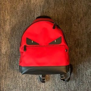 Fendi back pack all red limited edition